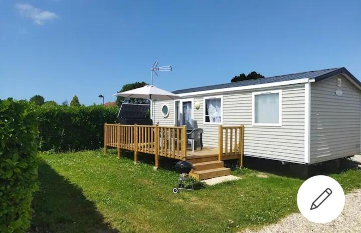 Mobil Home-Les Lins Bleus Biville-sur-Mer Dış mekan fotoğraf